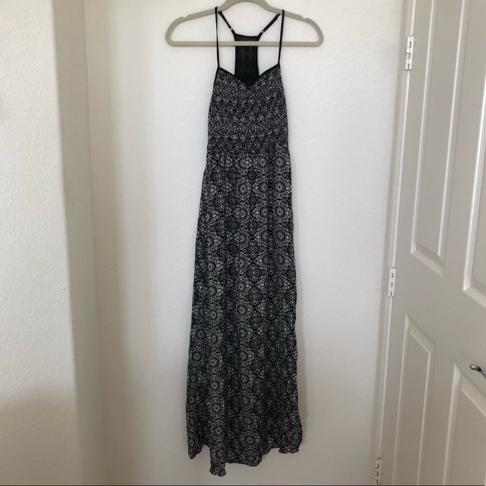 Black & White Racerback Maxi Dress Size Small